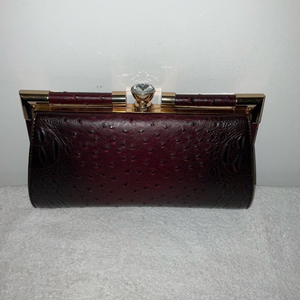 Elegant Burgundy Clutch
